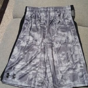 Under Armour grey & black shorts